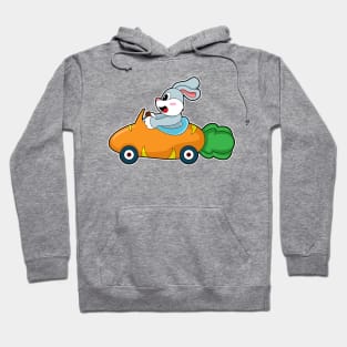 Rabbit Carrot Car Hoodie